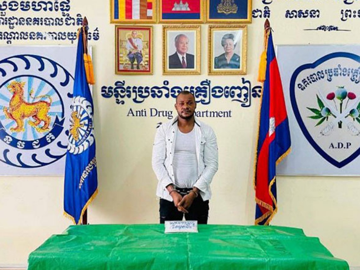 Nigerian man arrested for drug trafficking in Cambodia
