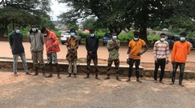 Nine suspected cultists arrested during handover ceremony in Oyo